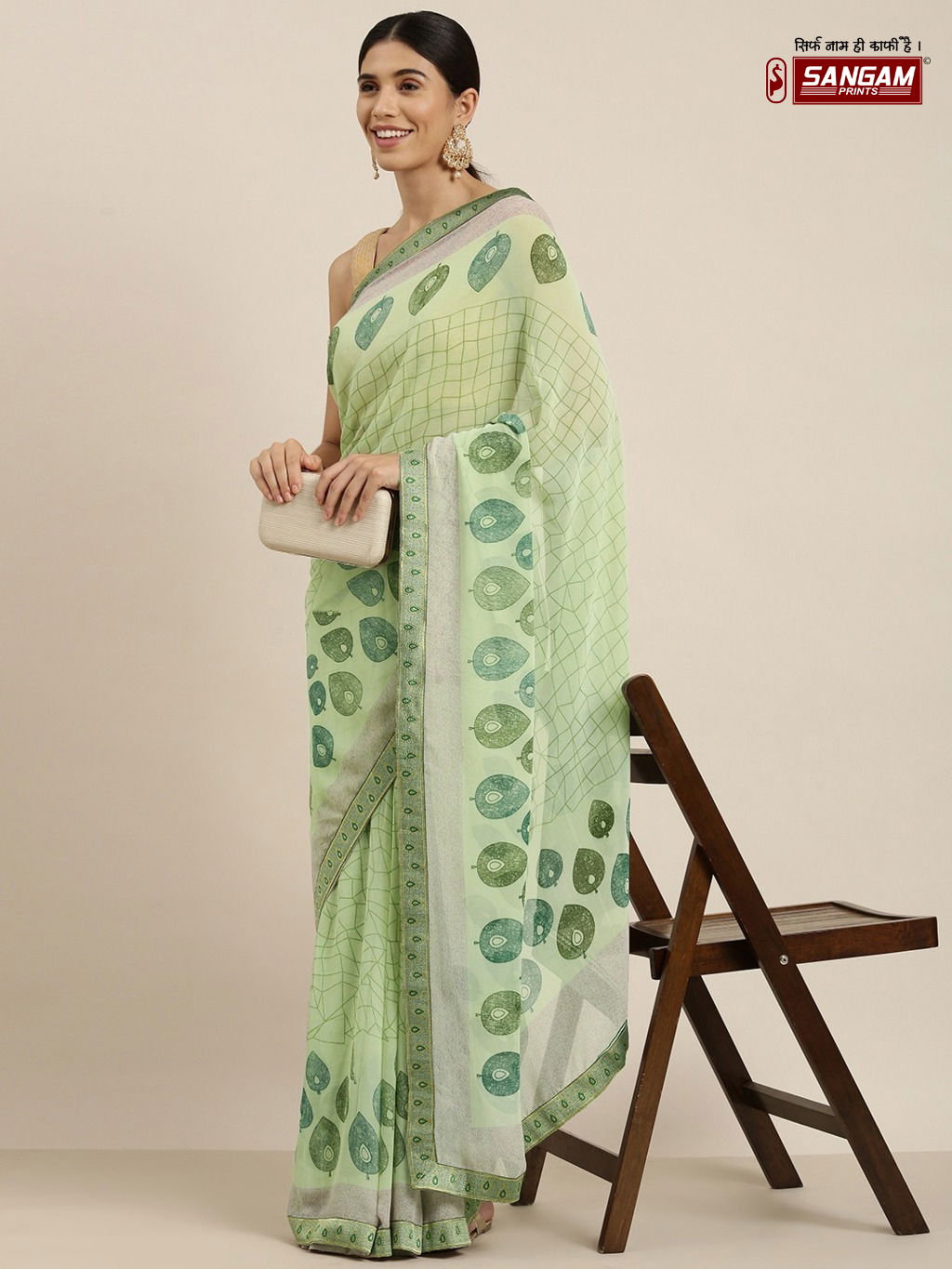 Sangam Jyotika Printed Regular Wear Georgette Latest Designer Saree Collection